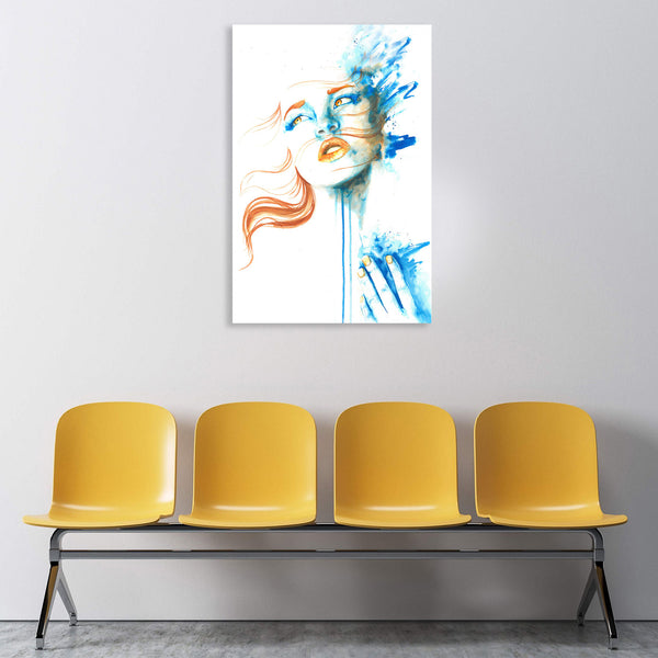 Blue Woman, Digital Painting