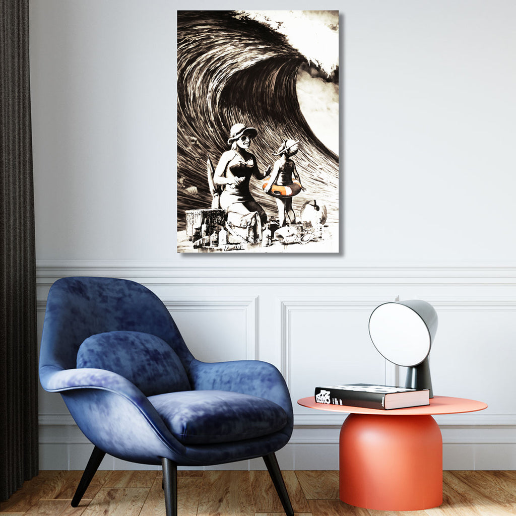 Banksy's Dismaland: Tidal Waves, Graffiti