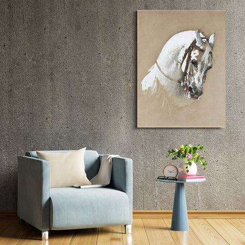 The Head Of A White Horse, Study