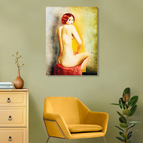 Small Seated Nude From the Back (1920), Reproduction