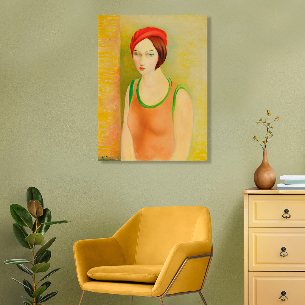 Woman In Orange Portrait (1926), Reproduction