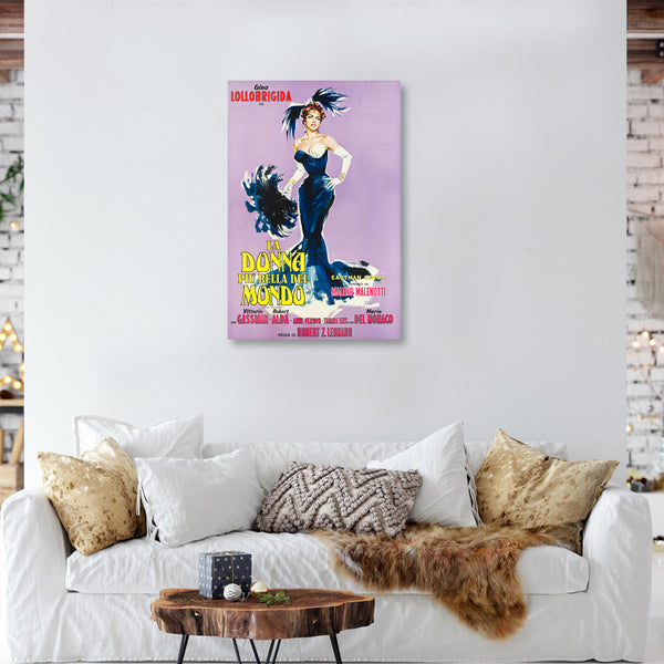 Gina Lollobrigida, Vintage Movie Poster