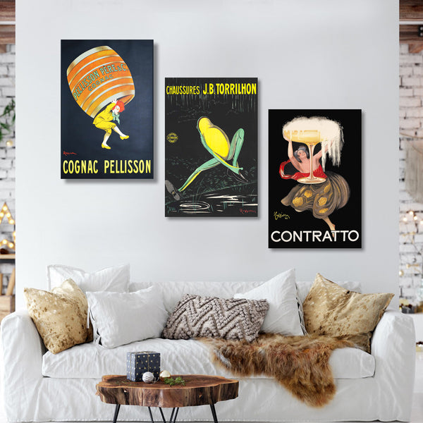Cognac Pellisson, Vintage Advertising Poster
