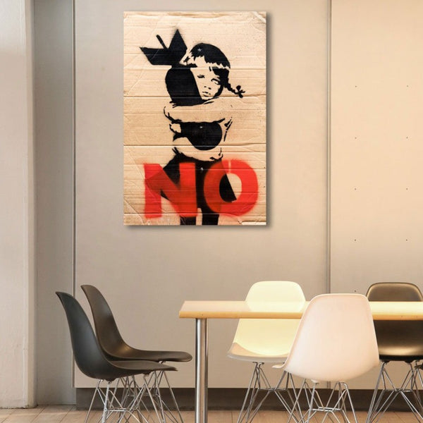 Banksy No Bomb, Graffiti