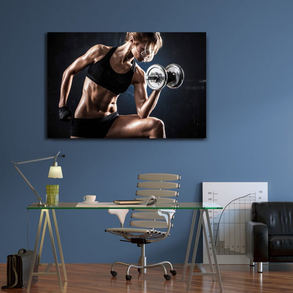 Women's Dumbbell Workout, Sport Photography