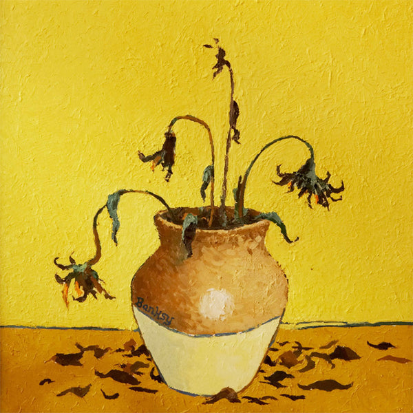 Banksy Sunflowers (from Petrol Station), Graffiti