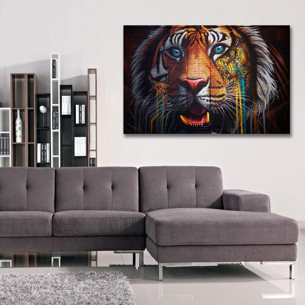 Tiger Multicolor, Street Art
