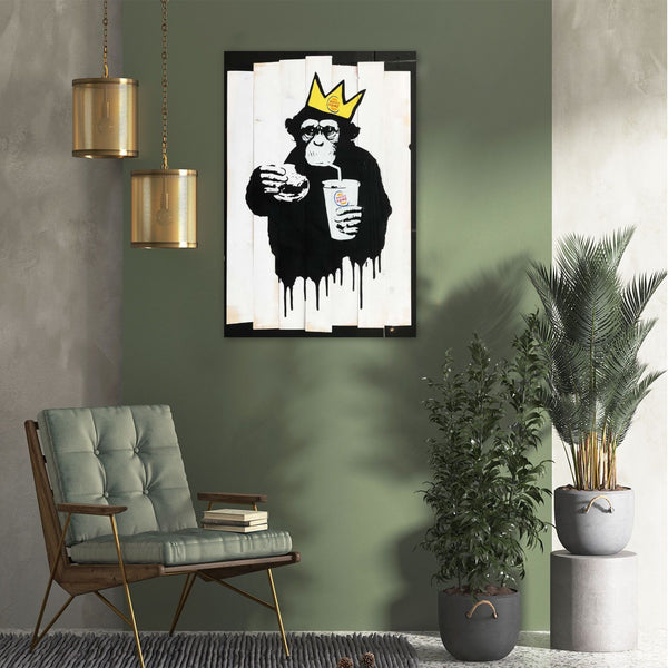 Banksy Monkey Fast Food, Graffiti