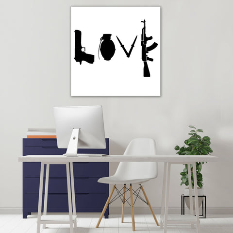 Banksy Love Weapon, Graffiti