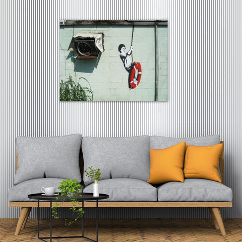 Banksy Swinger in New Orleans, Street Art