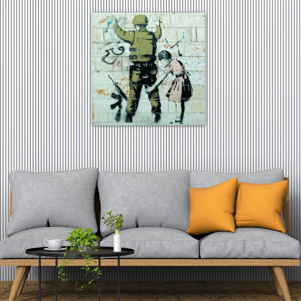Banksy, Girl and Soldier, Graffiti