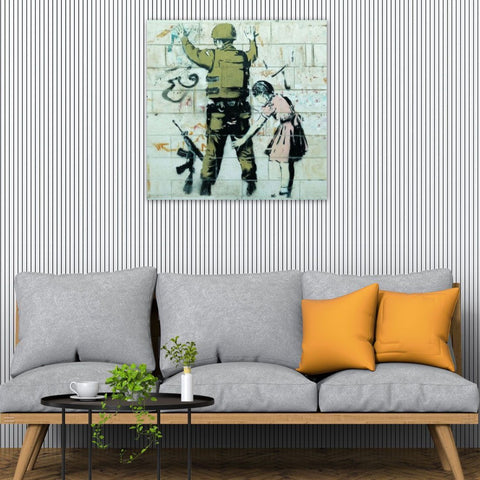 Banksy, Girl and Soldier, Graffiti