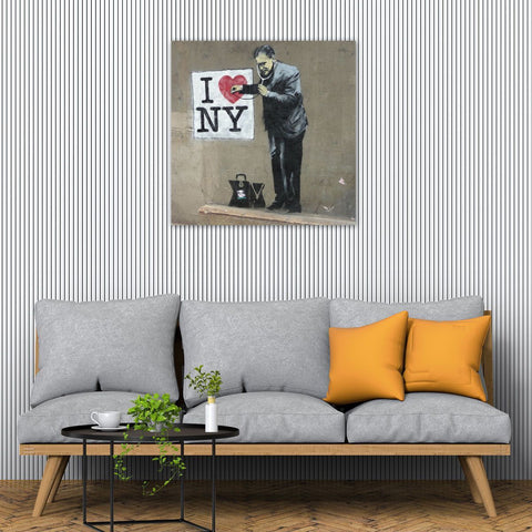 Banksy I love NY, Graffiti