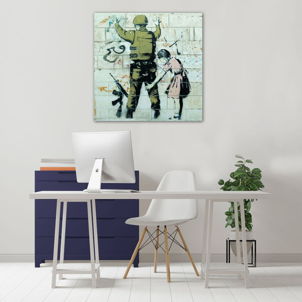 Banksy, Girl and Soldier, Graffiti
