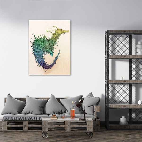 Dragon with Leaves and Branches, Graffiti