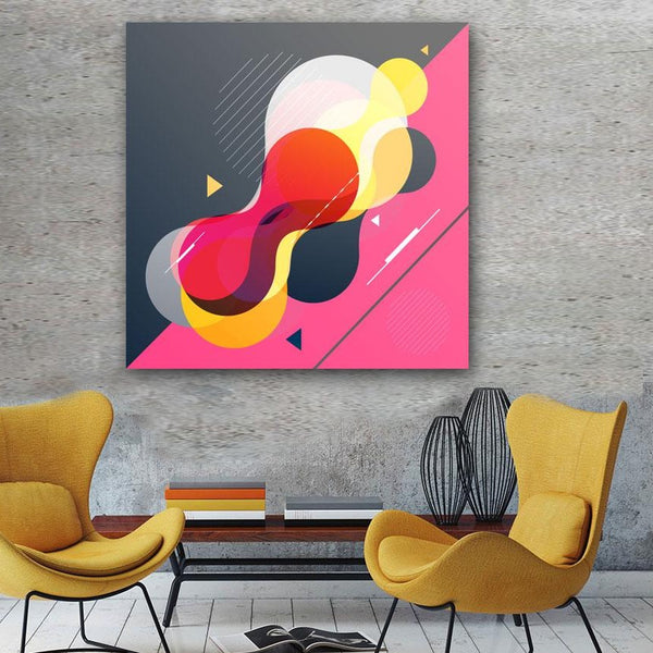 Memphis Style Abstract Design, Digital Art