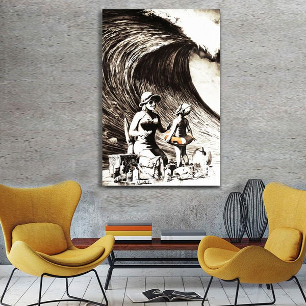 Banksy's Dismaland: Tidal Waves, Graffiti