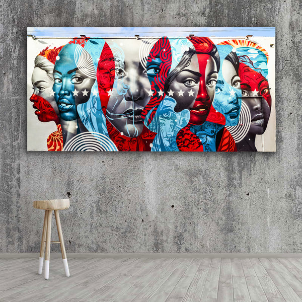 Women's Group Portrait, Street Art