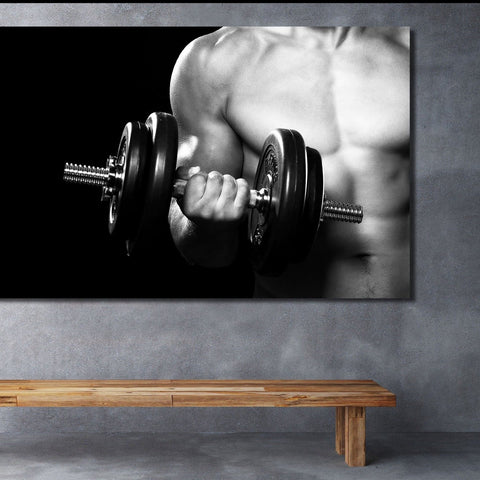 Dumbbell Workout, Multi Panel Art