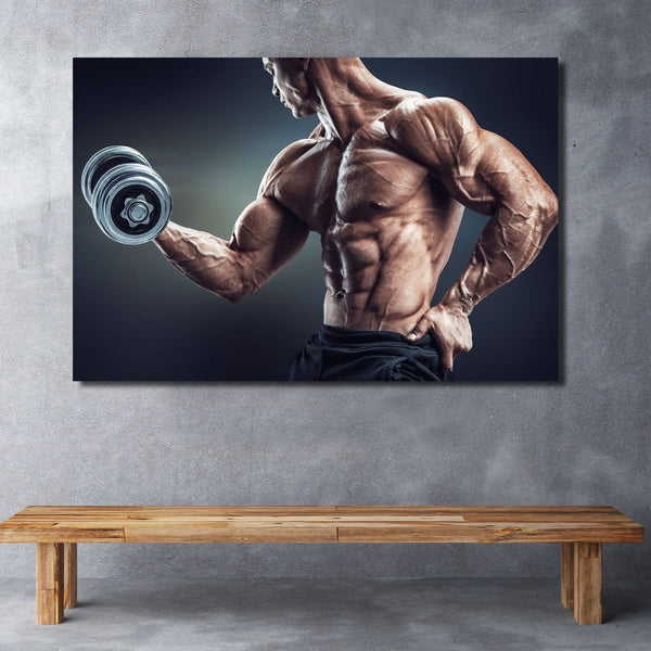 Dumbbell Workout, Sport Photography