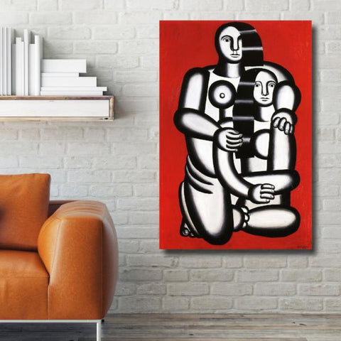 Two Figures Naked On Red, Reproduction