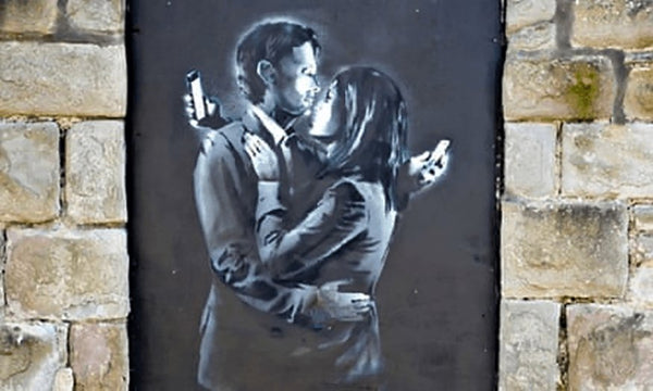 Banksy "Mobile Lovers" (2014)
