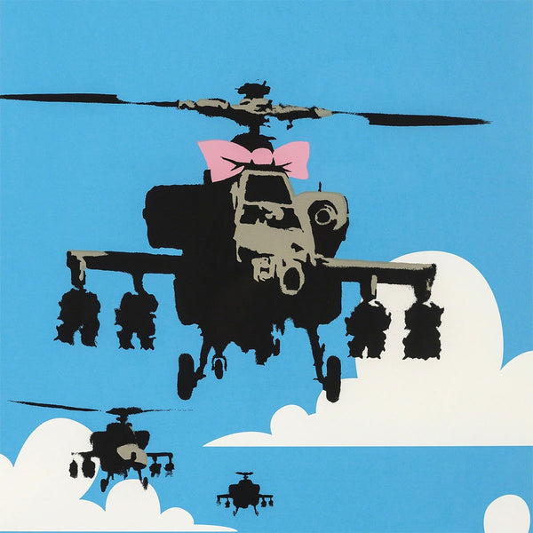 Banksy Happy Choppers, Graffiti