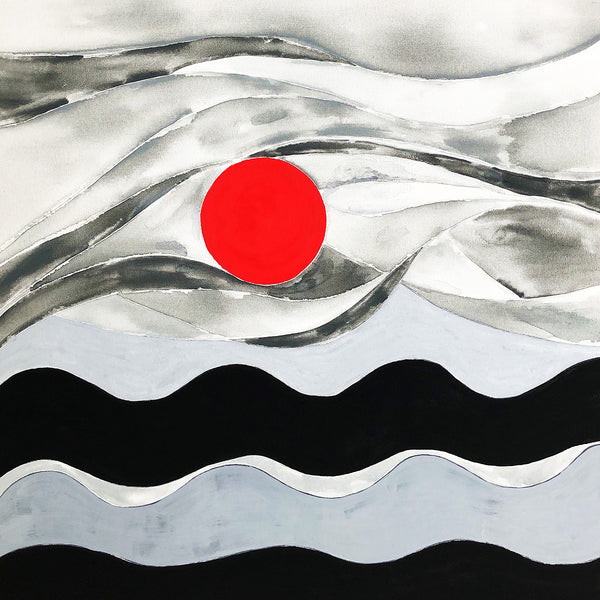 Abstract Landscape with Sun