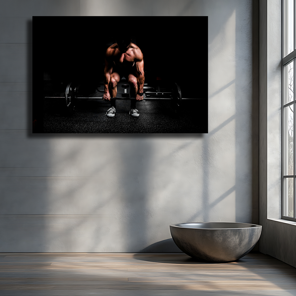Man in Gym, Extra-large Photography