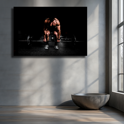 Man in Gym, Extra-large Photography