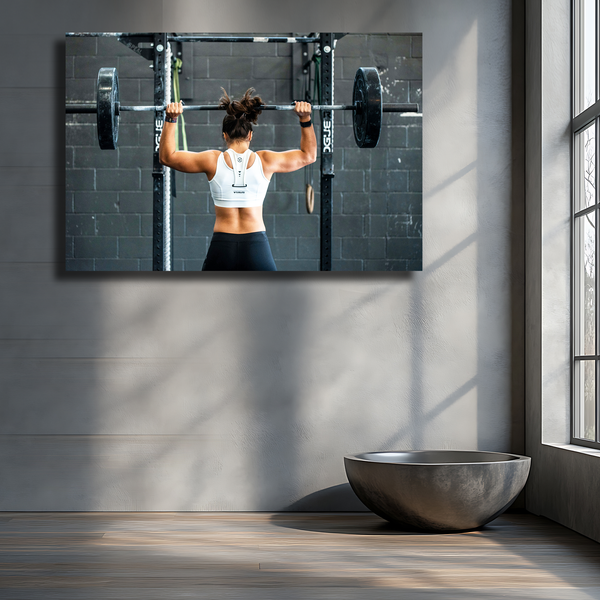 Woman and a Barbell