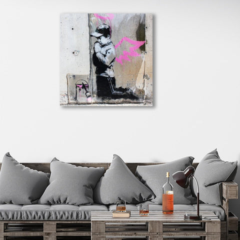 Banksy, Boy Angel (Praying Boy)