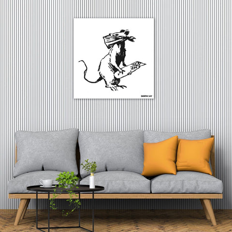 Banksy New Rat in Paris, Graffiti