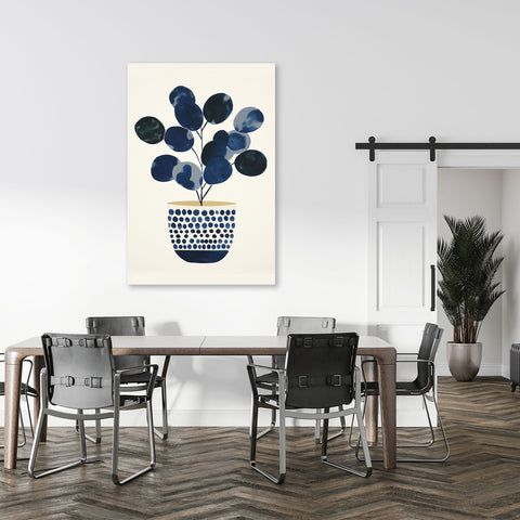 Blue Flower, Mid-century Art