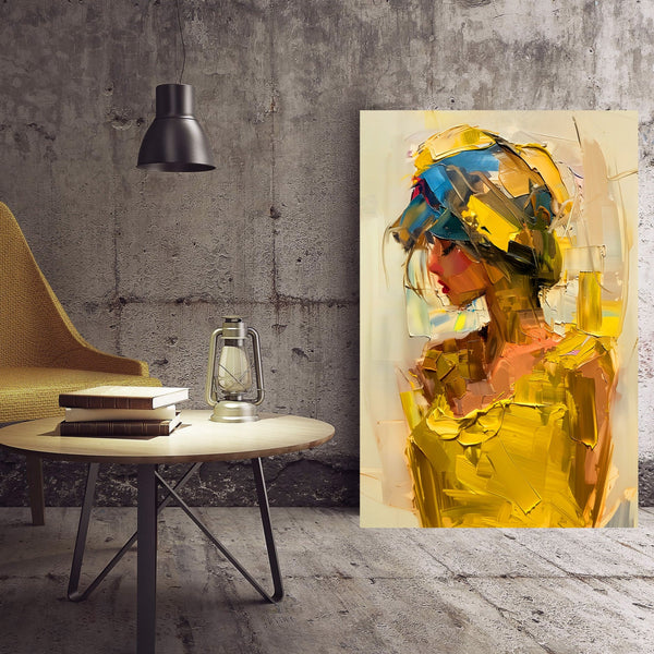 Woman in Yellow Dress, Digital Art