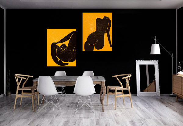 Abstract Women Silhouettes, set of 2