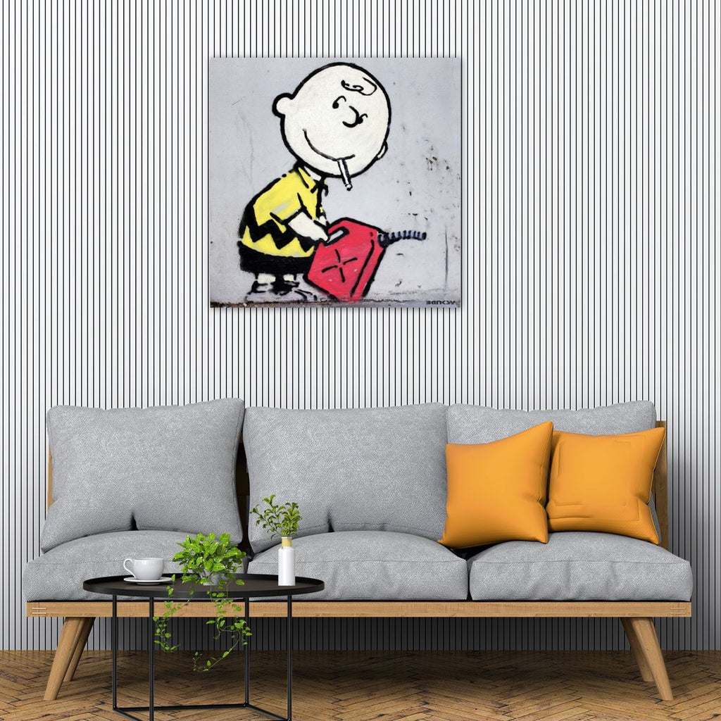 Banksy Charlie Brown, Graffiti