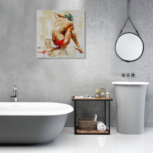 Sitting Figure, Watercolor