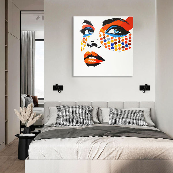 Multicolor Dots Face