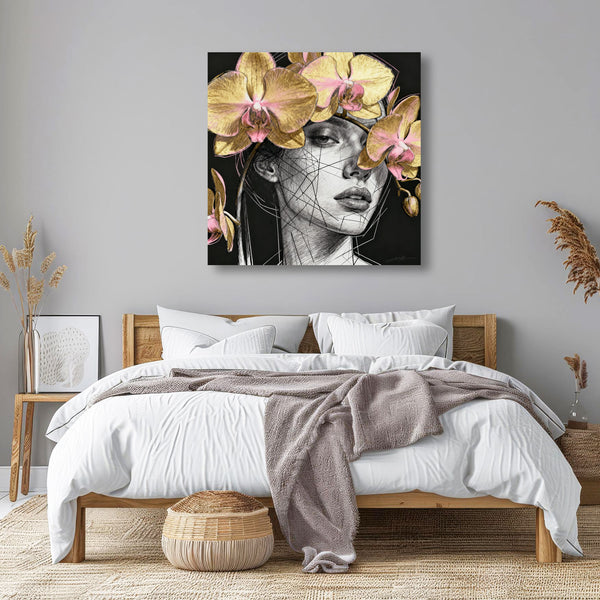 Portrait with Orchid