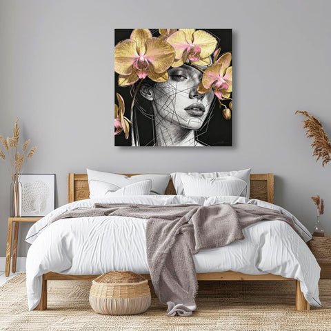 Portrait with Orchid