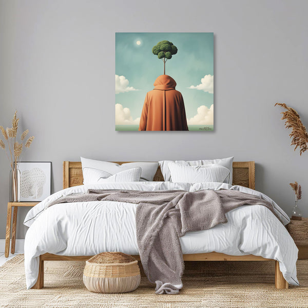 Brown Coat, Magritte inspired Art