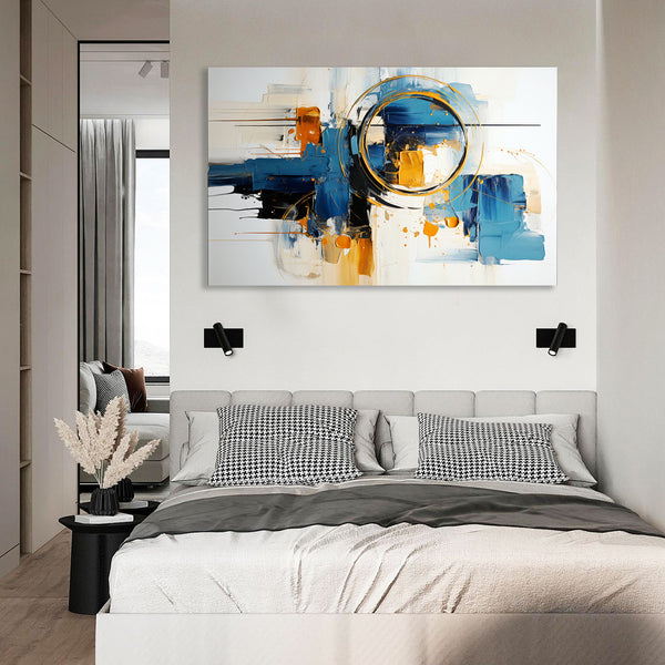Abstract View – Gold & Blue