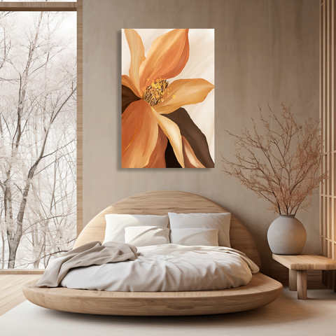 Abstract Flower in Gold