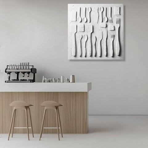 White Plaster Culinary Still