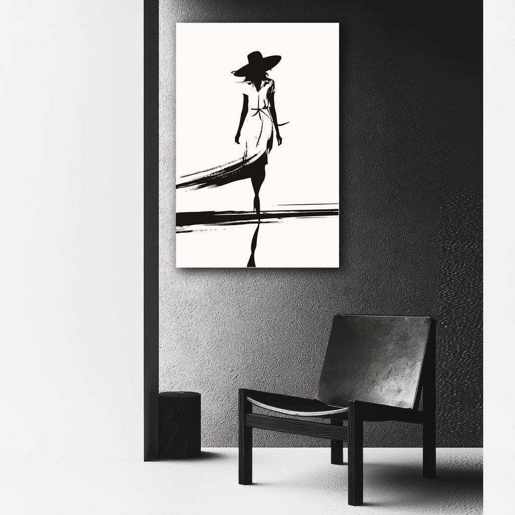 Woman, Black/White Sketch