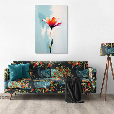 Abstract Flower – Contemporary Painting