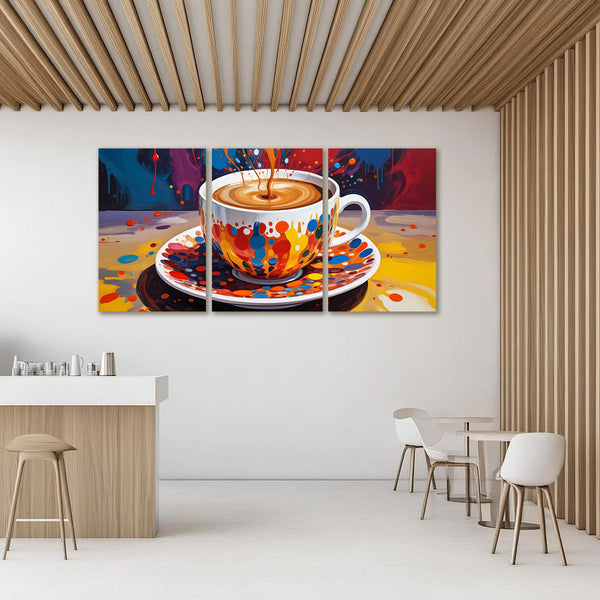 Coffee Cup in Kusama Style
