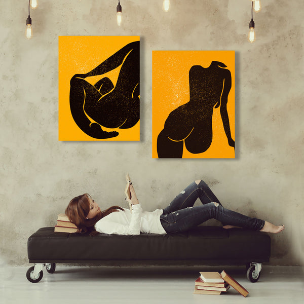 Abstract Women Silhouettes, set of 2