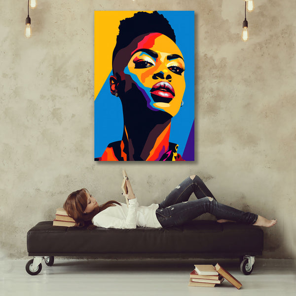 Portrait of a Woman in Pop Art Style, Digital art